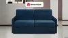 Vente-unique - Schlafsofa 3-Sitzer - Liegefläche: 140 cm - Matratzenhöhe: 14 cm - Samt - Dunkelblau - CALIFE Bild 1