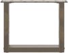 vidaXL Couchtischbeine U-Form 2 Stk. Naturstahl 40x(30-31) cm Stahl 4013135 Bild 5