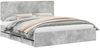 vidaXL Bettrahmen mit Kopfteil Beton Grau 200 x 200 cm Ingenieurs Holz 3412563 Bild 2