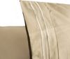 Bettwäsche 200 x 220 cm mit 2 Kissenbezüge 50 x 70 cm - 4-teilig für 2 Personen Beige Bild 3