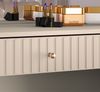 Selsey 'Caletto' Schminktisch mit Schublade, beige, ca. 78 x 91 x 40 cm Bild 2