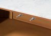 Sideboard Mango 145x40x76 natur lackiert / Marmor weiß BARCELONA #503 Bild 3