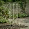 Rankgitter FREYA 2er Set - 50x0,7x100cm, Metall, Antik-Grün | Rankhilfe Kletterpflanzen Gartendekoration Bild 2