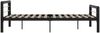 vidaXL Bettgestell Schwarz und Weiß Metall 160×200 cm 284554 Bild 4