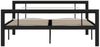 vidaXL Bettgestell Schwarz und Weiß Metall 160×200 cm 284554 Bild 3