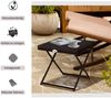 Klappbarer Beistelltisch in Rattanoptik, 40x40x40 cm, aus Polyrattan und Metall, wetterfest und platzsparend Bild 3