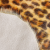 Kunstfell-Teppich Leopard braun 90 cm NAMBUNG Bild 5