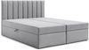 AX LIVING Boxspringbett Bursa 140x200 Grau ohne Topper Bettkasten Komfortbett Bild 2