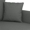 vidaXL 2-tlg. Sofagarnitur mit Kissen Dunkelgrau Stoff 3201665 Bild 5