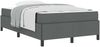 vidaXL Boxspringbett Dunkelgrau 120 x 190 cm Stoff 3398844 Bild 2