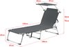 Sonnenliege Legorreta Aluminium 189x57x28 cm Dunkelgrau [en. casa] Bild 2