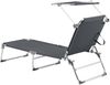 Sonnenliege Legorreta Aluminium 189x57x28 cm Dunkelgrau [en. casa] Bild 5