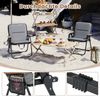 KOMFOTTEU Campingstuhl (2er Set), Angelstuhl klappbar mit verstellbaren Rückenlehne Bild 3