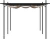 Terrassenüberdachung mit Schiebedach OLIMP Taupe 589x292x230cm Pergola Garten Pavillon Rankhilfe Sonnenschutz Gartenpergola Gartenpavillon mit Sonnendach Bild 2