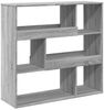 vidaXL Bücherregal/Raumteiler Grau Sonoma 100x33x94,5 cm 854441 Bild 4