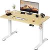 Devoko Hohenverstellbarer Schreibtisch Holzwerkstoff Beige 110 x 60 x 73-118 cm Bild 2