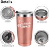 Livole Mama Geschenk - Beste Mama Tasse 600ml Edelstahl Thermobecher Bild 5