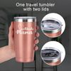 Livole Mama Geschenk - Beste Mama Tasse 600ml Edelstahl Thermobecher Bild 4