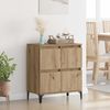 Sideboard, Kommode Artisan-Eiche 60 x 35 x 70 cm Verbundholz und Eisen j1040p Bild 2