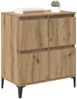 Sideboard, Kommode Artisan-Eiche 60 x 35 x 70 cm Verbundholz und Eisen j1040p Bild 3