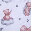 Babybettwäsche Set Teddy im Mond „Ribbon“ 100x135 cm 100% Baumwolle Bild 4