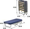 Dmora Klappbett Citrino, Feldbett mit 15 Latten, platzsparendes Kinderbett, 100 % Made in Italy, 80 x 200 x 40 cm, inklusive Matratze Bild 3