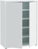 Forte ALICE SPRINGS Schuhschrank 70 80, moderner Flurschrank mit 2 Türen und 4 Einlegeböden, Holzwerkstoff, Secret Grey, 74,5 cm breit x 99,1 cm hoch x 34,9 cm tief Bild 5