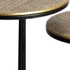 FINEBUY Beistelltisch FB73721 Metall Beistelltisch Alu Wohnzimmertisch Couchtisch Aluminium (Dekorative Ablage mit strukturierter Oberfläche), Kompakte Tische für moderne Wohnräume Bild 5