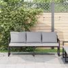 vidaXL gartenmöbel mit Kissen Hellgrau 180 x 72,5 x 71 cm Polyester 42009983 Bild 3