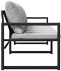 vidaXL gartenmöbel mit Kissen Hellgrau 180 x 72,5 x 71 cm Polyester 42009983 Bild 5