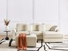 Linksseitiges Ecksofa mit Ottomane KOHLO Stoff Helles Beige Linksseitig Bild 3