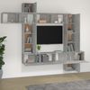 vidaXL 9-tlg. TV-Schrank-Set Betongrau Holzwerkstoff 3114657 Bild 3