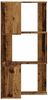 vidaXL Eck-Bücherregal 3 Böden Altholz-Optik 50x50x102cm Holzwerkstoff 852598 Bild 5
