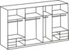 Schwebetürenschrank LEVEL 36 A, 350/216, mit Spiegel/Schubladen, Weiß/Weiß Bild 3
