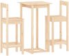 3-tlg. Bar-Set Massivholz Kiefer [3124732] Bild 2