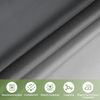 Duschvorhang Textil 200X200cm Grau Wasserdicht Waschbar Antischimmel mit 14 Bild 2