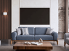 Sitzgruppe/Sofa Set - Wohnzimmergarnitur "Bluebell" 3+3+1+1-Hellblau/Grau Bild 2