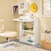 SoBuy FWT92-W Schreibtisch, Spanplatte, Melamin, Weiß, 61 x 82 x 37 cm Bild 5
