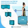 Klappbarer Bräunungsstuhl Strandliege mit Gesichtsöffnung Türkis Bild 4