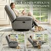 FLEXISPOT Sessel gemütlicher TV-Sessel, Relaxsessel (Versteckter Stauraum, 105° - 145° verstellbar, Drehsessel mit Rocking, Ruhesessel für Senioren & Stillenden), 159 KG belastbar, Inkl. Dicke Sofadecke (1,5x1,5 m) Bild 4