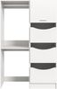 Waschmaschienenumbau Set (B/H/T: 116x195x68 cm) in weiß Nachbildung Bild 2