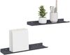 vidaXL Schwebendes Regal 2 pcs Anthrazit 40 x 8,5 x 2,5 cm Stahl 8003952 Bild 3