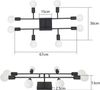 Nettlife Deckenleuchte Deckenleuchte Deckenlampe Vintage Wohnzimmer E27, LED wechselbar, Wohnzimmer Schlafzimmer Esszimmer Bild 3