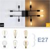Nettlife Deckenleuchte Deckenleuchte Deckenlampe Vintage Wohnzimmer E27, LED wechselbar, Wohnzimmer Schlafzimmer Esszimmer Bild 4