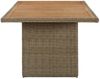 Gartentisch, Esstisch, Küchentisch Braun 200x100x74 cm Poly Rattan Bild 3