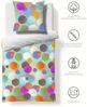 Fleuresse Halbleinen Bettwäsche 200x200 Punkte Kreise bunt Wende 344502-9 Bild 2