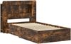 vidaXL Bettgestell mit Stauraum Geräucherte Eiche 90 x 190 cm 3433819 Bild 2