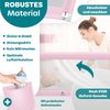 KESSER® Bettschutzgitter Reise Bett Rausfallschutz verstellbar Bed Guard Rail Bumper, Kinder/ Baby, Bettgitter Klappbar, Kinderbett Kinderbettschutzgitter, Tasche, Farbe, Höhe: 72 bis 96cm Rosa, 180cm Bild 2