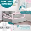 KESSER® Bettschutzgitter Reise Bett Rausfallschutz verstellbar Bed Guard Rail Bumper, Kinder/ Baby, Bettgitter Klappbar, Kinderbett Kinderbettschutzgitter, Tasche, Farbe, Höhe: 72 bis 96cm Rosa, 180cm Bild 5