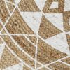 vidaXL Teppich Handgefertigt Jute mit weißem Aufdruck 120 cm [133696] Bild 4